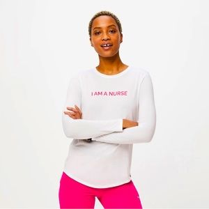 Figs I am a Nurse long sleeve top